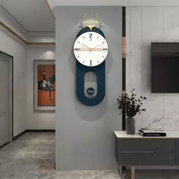 Современные легкие роскошные часы для гостиной, высококачественные креативные настенные часы, фон для входа в дом, декоративная картина, простые настенные часы