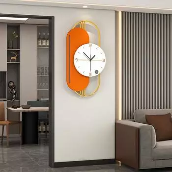 Современные легкие роскошные часы, гостиная, высококачественные часы для украшения дома, настенные, модные и простые настенные часы для ресторана без перфорации