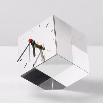 Современные легкие роскошные украшения скандинавская модель дома геометрические кристаллы металлические часы маятниковые часы ювелирные изделия гостиная напольные часы богу Transparent - Large