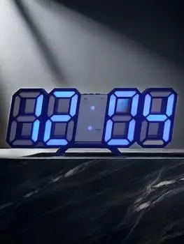 Современные модные большие светодиодные цифровые настенные часы 8 дюймов 3d светодиодные настольные часы-будильник Honm Декор Кухня Гостиная Кабинет белый