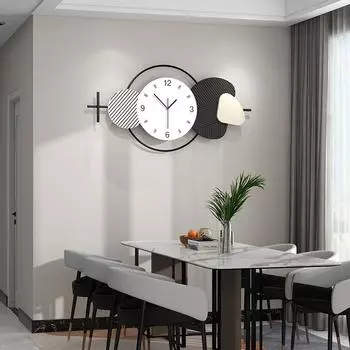 Современные модные простые настенные часы для входа в ресторан, часы для гостиной, персонализированные креативные настенные часы для украшения дома JT2220580X40CM