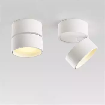 Современные накладные светильники, светодиодные потолочные светильники для гостиной, коридора, точечные светильники, круглая алюминиевая лампа Warm White