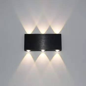 Современные настенные бра Up and Down настенные светильники Алюминиевые светодиодные настенные светильники Внутренний настенный светильник Warm White (2700-3500K)