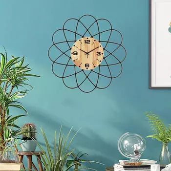 Современные настенные часы с яркими цифрами для четкого хронометража L