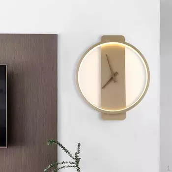 Современные настенные часы со светодиодной лампой на батарейках Декоративные железные металлические часы для гостиной Black Square
