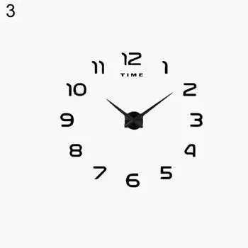 Современные очень большие металлические аналоговые внутренние настенные часы для гостиной, кафе, декор