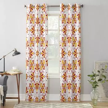 Современные оконные шторы для гостиной, шторы с абстрактным цветочным узором для детской спальни, кухонный декор, жалюзи, шторы 135W x 60H(cm) x1