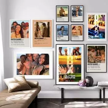 Современные Outer Banks сезон 1 ТВ-спектакль печать постеров холст искусство обои фотографии интерьер бар картины домашний декор подарок безрамное 21x30cm No Framed