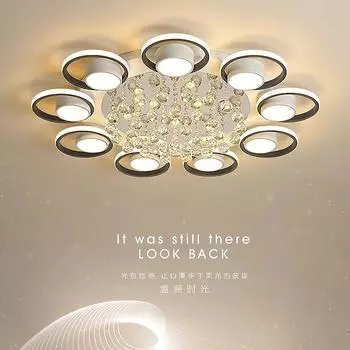 Современные потолочные светодиодные светильники для гостиной, спальни, подвесной светильник, кухня, светодиодный потолочный светильник Crystal Warm White