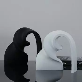 Современные простые черно-белые геометрические витые ленточные украшения модель дома офис продаж гостиная модные мягкие украшения