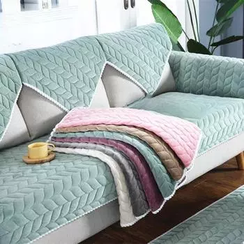 Современные простые и модные зимние диванные подушки, толстые удобные плюшевые чехлы для диванных подушек 50*50