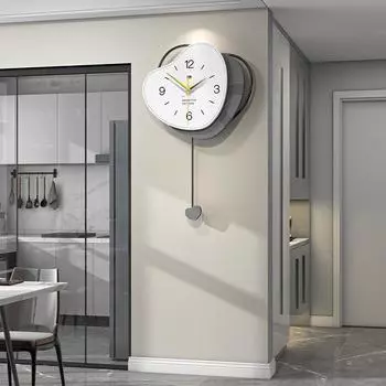 Современные простые настенные часы для гостиной, модные, индивидуальные, креативные, часы для ресторана, ТВ-фон, декоративные, художественные часы WM67552X32CM