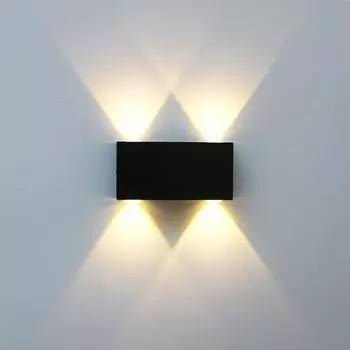 Современные простые настенные светильники, настенные светильники с подсветкой вверх и вниз, светодиодное настенное освещение из алюминия Warm White (2700-3500K)