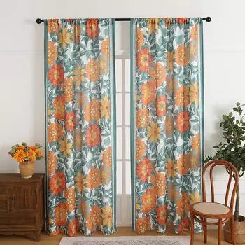 Современные простые небольшие свежие растительные печати высокого класса грязные полузатемняющие печати шторы кабинет гостиная балкон спальня 130*160