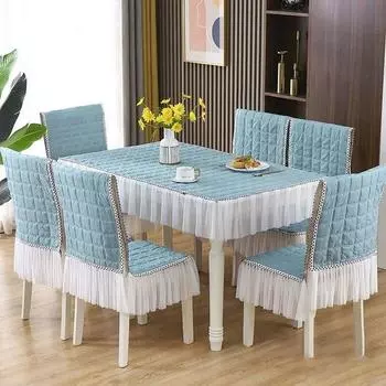Современные простые прямоугольные обеденные скатерти, чехол на стул, сплошной цвет, кружевная подушка для стула, домашний чехол на стул, подушка для сиденья, спинка 80x130cm 1 pcs