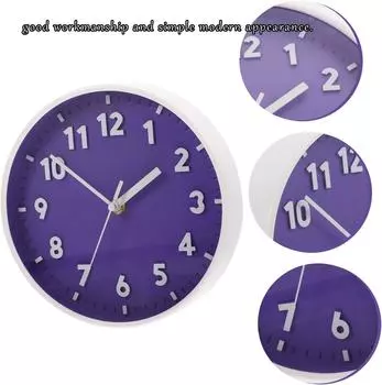 Современные простые пунктуальные настенные часы простые трехмерные бесшумные нетикающие настенные часы для кабинета спальни гостиной чёрный
