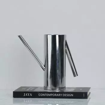 Современные простые серебряные нержавеющие стальные длинные горлышки ступенчатые цветочные украшения модель дома офис продаж модные мягкие украшения