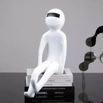 Современные простые скульптуры персонажей мультфильмов, украшения, мягкие украшения, офисные продажи, домашняя художественная модель, комната, свет, роскошная мебель