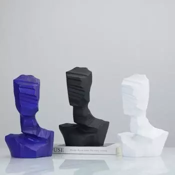 Современные простые смоляные абстрактные полуростовые фигурные украшения для кабинета, гостиной, модельной комнаты, миланской моды, мягкие украшения