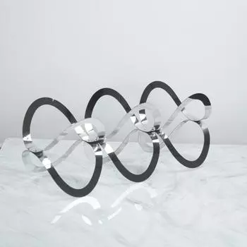 Современные простые U-образные украшения из нержавеющей стали для гостиной, гостиной, входа в отель, офиса, стильные световые украшения