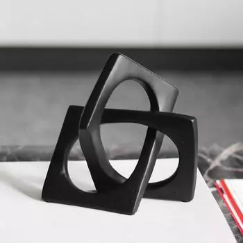 Современные простые украшения, геометрические нерегулярные квадратные пряжки, креативные украшения для офисов продаж в домах и гостиницах