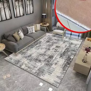 Современные пушистые мягкие ковры для гостиной 200x300 Большие ковры для украшения спальни Домашний плюшевый коврик для пола с нескользящей подошвой 80x120cm 31.5x47.2in