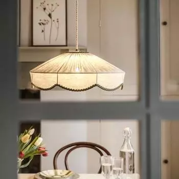Современные японские ретро-люстры из ткани для гостиной, столовой, спальни, украшения для комнаты, подвесные светильники, светильники для внутреннего освещения