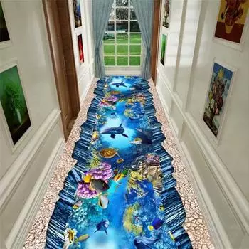 Современные роскошные длинные коридорные ковры, украшения для прихожей, домашние ковры для гостиной, большие коврики для спальни, ковровые дорожки Customized size