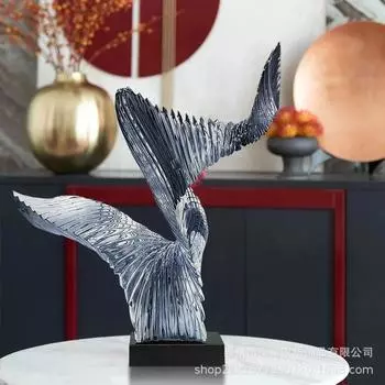 Современные скульптуры из прозрачной смолы, простой декор для дома, лобби, гостиная, крыльцо, статуи, абстрактные, креативные, декоративные произведения искусства