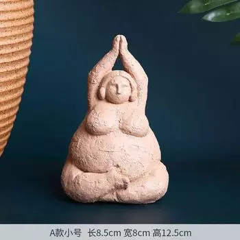 Современные смоляные фигурки толстушек – Скульптуры персонажей для йоги для внутреннего декора дома и украшения лофта, подарок A-S