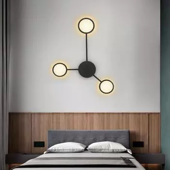 Современные светодиодные изголовья настенные светильники скандинавская гостиная спальня лестница украшение дома интерьер настенный светильник минималистский warm