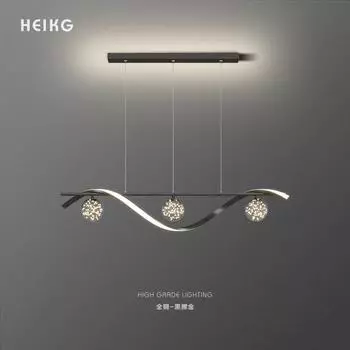Современные светодиодные люстры для столовой, светильник для кухонного острова, ресторана, домашнего декора, скандинавский линейный минималистский подвесной светильник Cold White