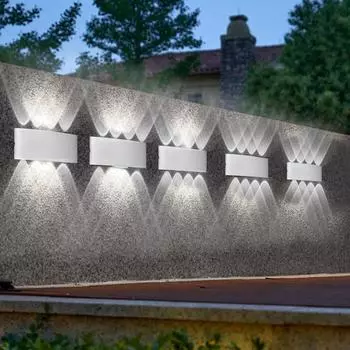 Современные светодиодные настенные бра 8 Вт, настенный светильник с подсветкой вверх-вниз, настенный светильник с холодным белым светом для прихожей, коридора, гостиной, спальни чёрный