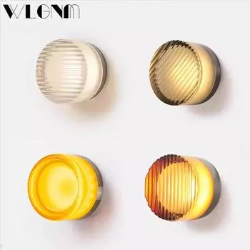 Современные светодиодные настенные лампы в стиле минимализма с подсветкой в виде картофельных чипсов для спальни, прикроватной тумбочки, кабинета, коридора, сундука, магазина, светильников для гостиниц Warm White