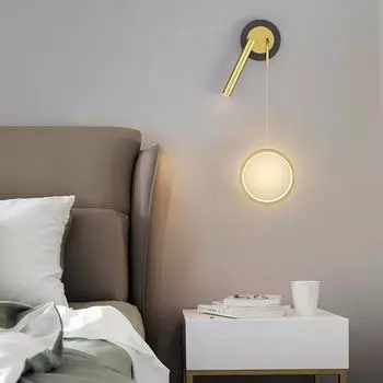 Современные светодиодные настенные светильники Nordic Double Heads Spotlights для спальни, прикроватной тумбочки, гостиной, кабинета, дома, декоративные настенные бра, люстра Warm White