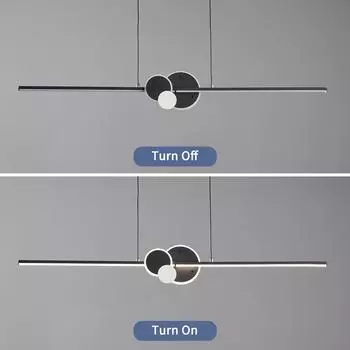 Современные светодиодные подвесные подвесные светильники, стол, столовая, кухня, минималистичный домашний декор, освещение, блеск, линейная подвеска, подвесной светильник Dimmable RC