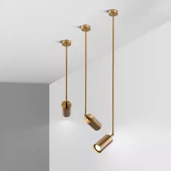 Современные светодиодные подвесные светильники для спальни, фонового декора, ресторана, бара, кофе, подвесной светильник с регулируемым углом, абажур Boom -10cm-White light чёрный