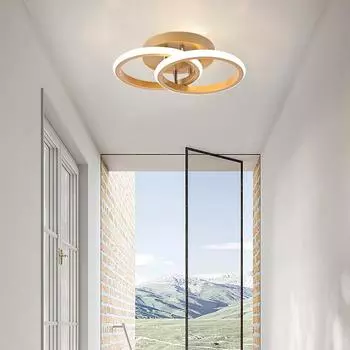 Современные светодиодные потолочные светильники для прохода, аксессуары для домашнего декора, золотой поверхностный монтаж для входного прохода, коридора, светильники для балкона Cool white