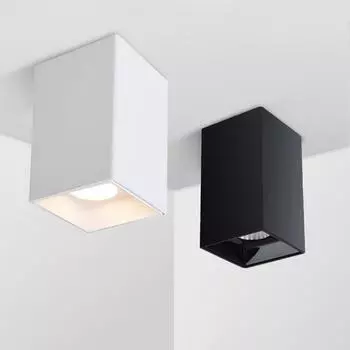 Современные светодиодные потолочные светильники из алюминия, светильники направленного света, освещение, спальня, гостиная 5W Black Body теплый белый