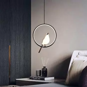 Современные светодиодные потолочные светильники Nordic Ceiling Pendent Lights Lucky Bird Light Magpie Chandelier Indoor Lighting Bedroom Kitchen Bar Lamp Home Decor Natural light
