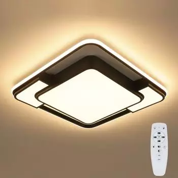 Современные светодиодные потолочные светильники с квадратной люстрой и светильниками