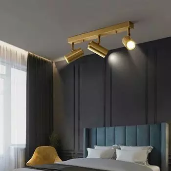 Современные светодиодные потолочные светильники с точечными светильниками для гостиной, спальни, прохода, галереи, гардеробной, светильника для внутреннего освещения, люстры Tricolor White