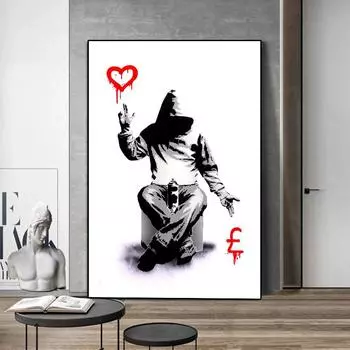 Современные уличные граффити-постеры и принты, картины на холсте, настенные художественные картины для офиса, гостиной, украшения дома 21x30cm No Framed