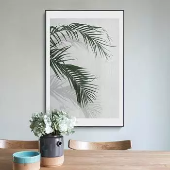 Современные зеленые листья, холст, живопись, постеры и принты, свежие художественные настенные панно для гостиной, спальни, столовой, домашний декор 21*30cm