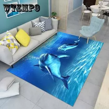 Современный 3D ковер для спальни, прикроватной тумбочки, гостиной, дивана, ковер для прихожей, дверной коврик, напольный коврик для спальни, кухни, нескользящий коврик 50*80cm
