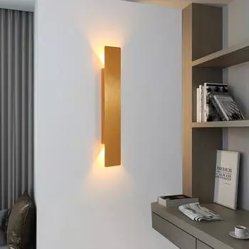 Современный 41 см 18 Вт светодиодный настенный светильник для спальни, гостиной, домашнего освещения, коридора, светодиодный алюминиевый настенный светильник AC85-265V Warm White (2700-3500K)&18W 41CM белый