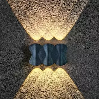 Современный 4 Вт 6 Вт светодиодный уличный водонепроницаемый настенный светильник, внутренний настенный светильник, крыльцо, садовый светильник, освещение коридора, алюминиевое настенное бра Warm white light