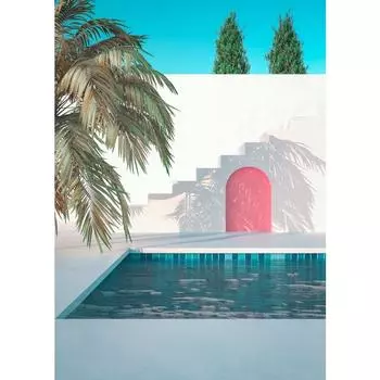 Современный Абстрактный Фэнтезийный Пейзаж Летнее Время Небо Облака Арт Постер Холст Картина Настенный Принт Картина для Гостиной Домашний Декор 21cm30cm NoFrame