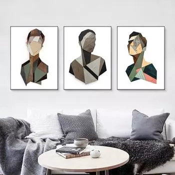 Современный абстрактный холст плакат деревянное тело фотографии домашний декор минималистичный настенный художественный принт живопись для гостиной спальни скандинавский 21cm30cm NoFrame