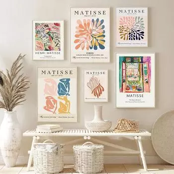 Современный Анри Матисс, абстрактная картина на холсте, натюрморт, художественное произведение, музейная выставка, настенный художественный принт, ретро постер, декор для дома и комнаты A4 21x30cm No Frame